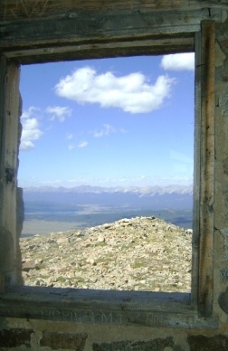 View through window